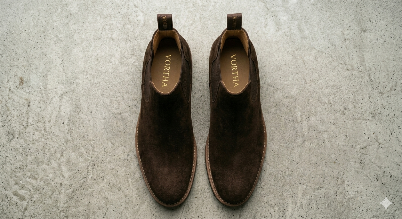 Vortha Heritage Suede Chelsea Boot