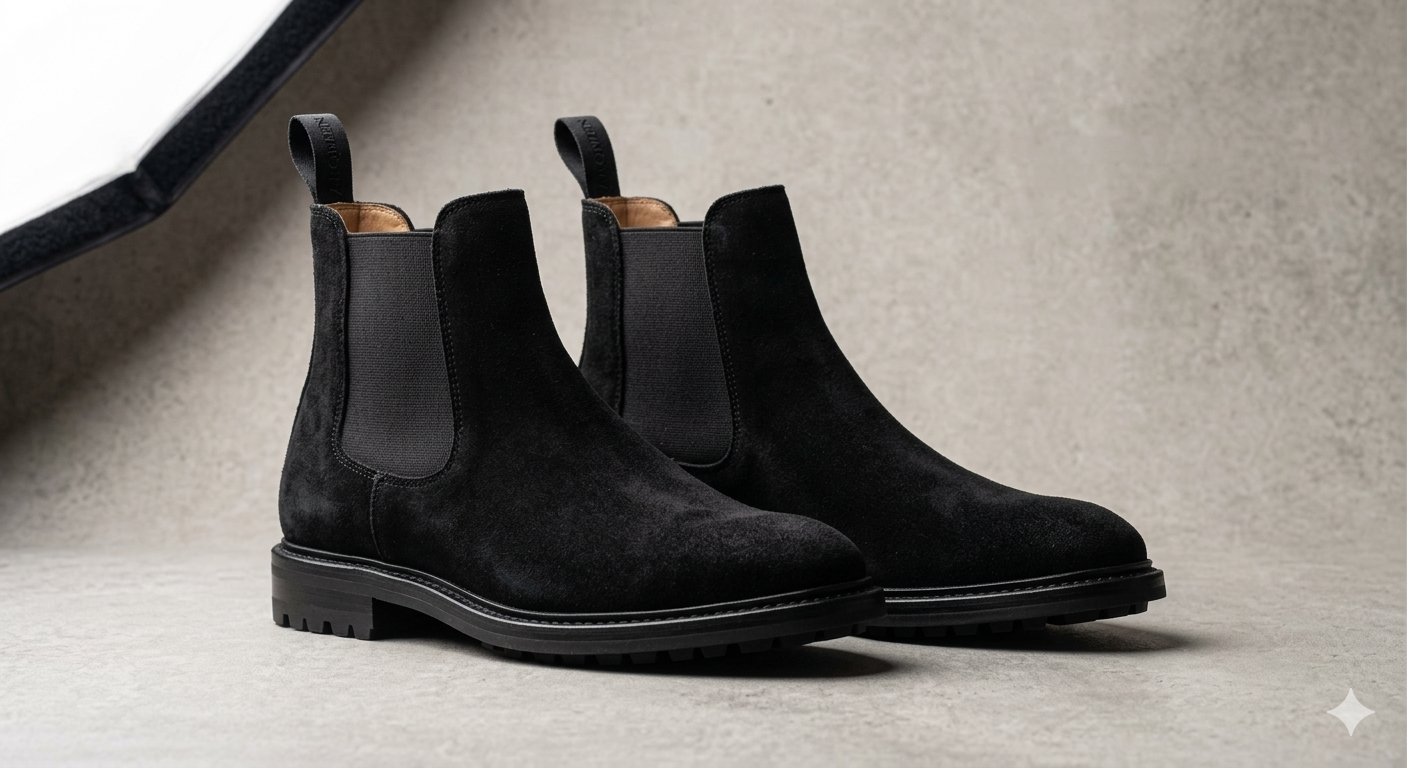 Vortha Heritage Suede Chelsea Boot